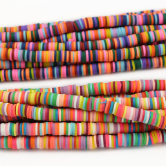 GP0877 Wholesale Multicolor Polymer Clay Vinyl Heishi Beads,Mixed Colour Polymer Clay Disc Spacer Beads
