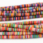 GP0877 Wholesale Multicolor Polymer Clay Vinyl Heishi Beads,Mixed Colour Polymer Clay Disc Spacer Beads
