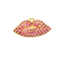 CZ7775 Cute CZ Micro pave Lip Charm Pendants
