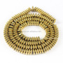 HB3095 Faceted Gold Plated Hematite Square Spacer Beads