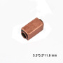 JS1451 Can Custom Engrave Logo Antique Silver Bronze Copper Square Rectangle Oblong Cuboid Spacer Beads