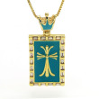 #7 cross/turquoise