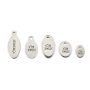 S821 Stainless Steel Oval Tags,Can Laser Engrave Logo Stainless,Steel Metal Oval Blank Stamping Tags