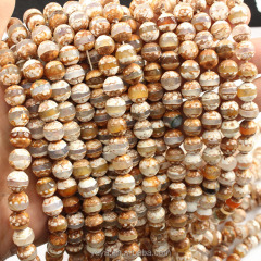 AB0446-1 Best sale Brown Tibetan agate Beads,Dzi Beads,Agate Tribal Beads