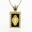 1# jesus black necklace
