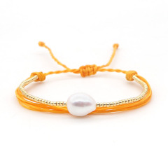 BB1012 New Arrival Handmade Miyuki Seed Bead Wrist Ladies Bracelet ,Hot Sale Charm Pearl Beaded String Women Bracelet