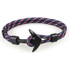 BM3001 Can Engrave Logo Fashion Parachute Cord Anchor Cuff Bracelet
