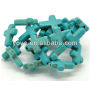 TB0164 loose stone beads 12x16mm menmade Howlite Turquoise Cross