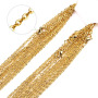 NS1068 High quality Gold Plated Stainless Steel Figaro link Cable Chain Necklace