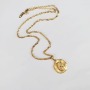 NS1241 18 inches IPG gold plated stainless steel chain necklace,non tarnish charm pendant necklace