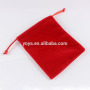 BP0706 Fashion Red Bracelet Jewelry Velvet Pouches Gift Bags, Drawstring Gift Bag Pouches