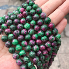 SB6441 Wholesale red green ruby zoisite beads,synthetic ruby beads
