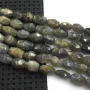 LA5013 Wholesale Faceted Labradorite Drum Beads,Natural Labradorite Gemstone Beads for Jewelry Making