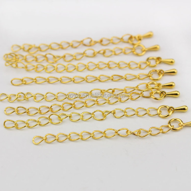 BC1152 Fashion gold extension chains,tail extender,extended jewelry chains