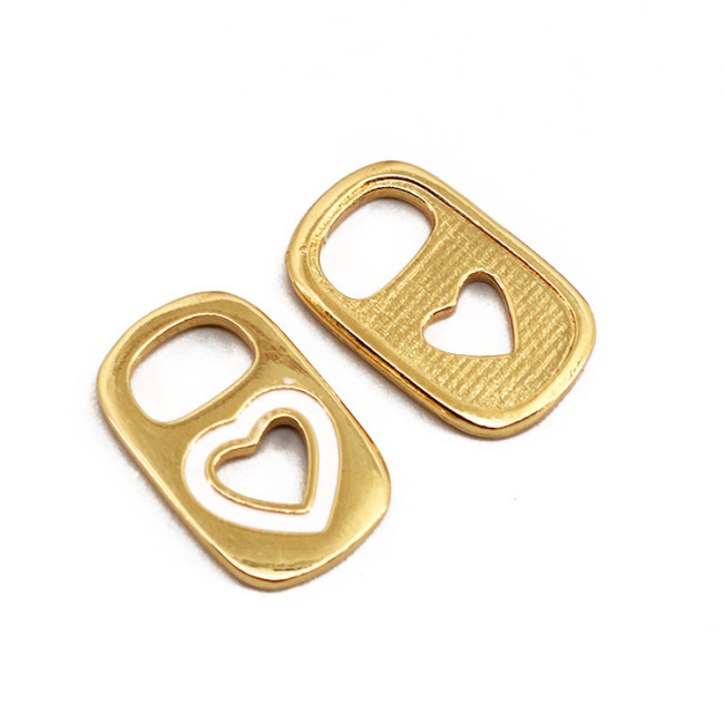 CZ8196 18k GOld Plated Enamel Soda Pop Tabs Charm Pendants