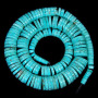 TB0277 Turquoise graduated heishi beads,magnesite graduated heishi beads
