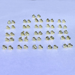EC1450 2020 New Chic Mini Cute Diamond CZ Micro Pave Heart Alphabet Initial Letters Stud Earrings