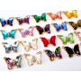 CZ8388 18k gold plated brass  rainbow clear  CZ Zircon glass crystal butterfly Charms pendant for lady