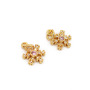 CZ8216 Mini Jewelry Supplies Gold Filled CZ Micro Pave Snowflake Charms,Tiny Small CZ Diamond Snowflake Charms Pendants