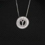 NZ1003S Silver Cubic Zirconia Diamond CZ 26 Alphabet Letter Charm Pendant Necklaces A-Z Zircon Initial jewelry for Women