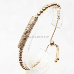 BC1128 cubic zircon micro pave tube bracelet fashion 4mm tiny copper bead women bracelet BC1128 cubic zircon micro pave tube bracelet fashion 4mm tiny copper bead women bracelet