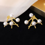 ES1089 High Quality  Dainty 18K Gold Stainless Steel Women Stud Earring Fashion Stainless Steel Jewelry Stud Earrings For Ladies