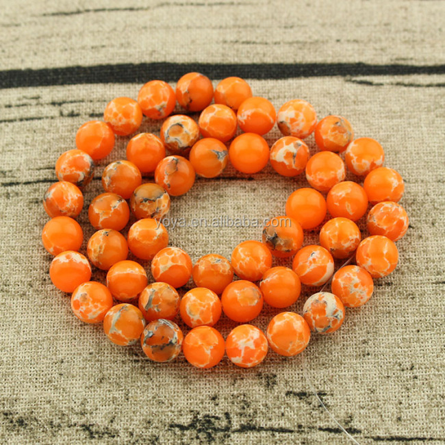SM3110-4 Orange Imperial Jasper Beads,Orange Impression Jasper Beads