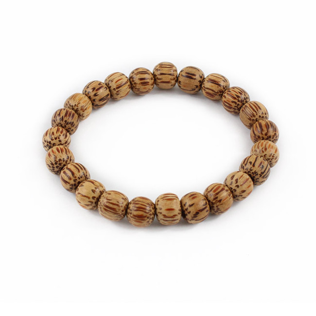 BWB1717 Natural coconut wood bead bracelet,coconut palm tree wooden bracelet jewelry
