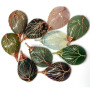 JF7092 Handmade Copper Wire wrapped natural semi-precious stone teardrop pendants,gemstone pendants