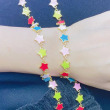 #6 star bracelet/rainbow