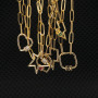 NZ1068 Spring Jewelry Chic Dainty Cubic Zirconia CZ Micro Pave Carabiner Clasp Buckle Lock Pendant Paper Clip Chain Necklace