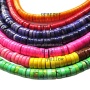 TB0182 Turquoise Magnesite Wheel Heishi Beads