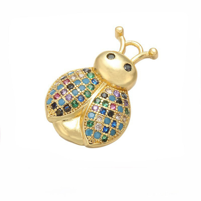 Chic Cute Rainbow CZ Micro pave Palm Tree Star Turtle Animal Charm Pendants