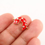 CZ8001 Hot Sale Enameled Diamond CZ Micro Pave Gold Plated Horseshoe Jewelry connector Charm