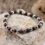 BN5277 Wholesale Manufacture High Quality Natural Stone Beads Elastic Bracelet Tiger Eye And Silver Hematite Men Bracelet