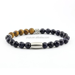 BN3012 new product ideas 2018 men's jewelry bracelet,natural stone jewelry,stainless steel magnetic bracelet