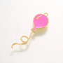 JS1570 Gold Plated brass metal multi colored enamel balloon charms Pendant