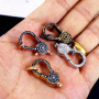 CZ7817 Pave Diamond CZ Micro Lobster Clasps for Jewelry necklace making