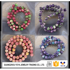 RF0265 High quality rain flower jasper, natural rain flower stone beads for bracelet necklace
