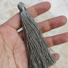 ST1033 Wholesale fashion silky jewelry making tassel ,tassel for necklace making