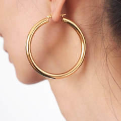 ES1072 New Arrival Earring hooks Stainless steel gold ladies earring