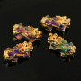 JS1459  24K Gold Plated Colour Changing Pixiu Pi Yao Beads for Lucky Bracelets Making Supplies