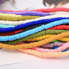 GP0877 Wholesale Multicolor Polymer Clay Vinyl Heishi Beads,Mixed Colour Polymer Clay Disc Spacer Beads