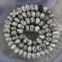 SB6655 5*8mm natural stone roundel sesame jasper beads ,stone faceted abacus loose beads