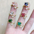 #15 heart &atarburst dark green