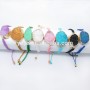 BRH1264 Wholesale multicolor Druzy Macrame Bracelet,druzy braided bracelet