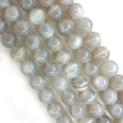 SB6410 8mm moonstone grey moon stone beads for jewelry making
