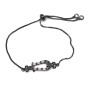 BC1243 Fashion Rainbow Cubic Zirconia CZ Micro Pave Buckle Charm Bracelet with adjustable Chain