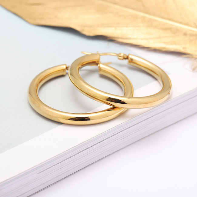 ES1072 New Arrival  Earring hooks Stainless steel gold ladies earring