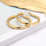 ES1072 New Arrival  Earring hooks Stainless steel gold ladies earring